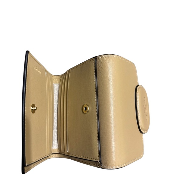 Coach Women's Tan Eliza Small Refined Calf Leather Wallet New - Picture 4 of 4